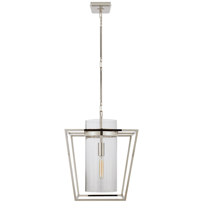 Visual Comfort Signature S 5167PN-CG One Light Lantern, Polished Nickel