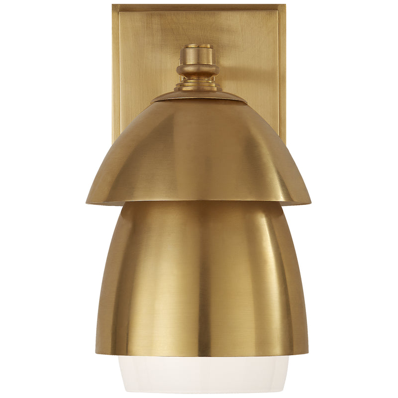 Visual Comfort Signature TOB 2111HAB-HAB One Light Wall Sconce, Hand-Rubbed Antique Brass
