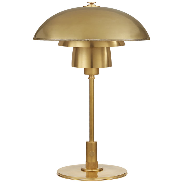 Visual Comfort Signature TOB 3513HAB-HAB One Light Desk Lamp, Hand-Rubbed Antique Brass