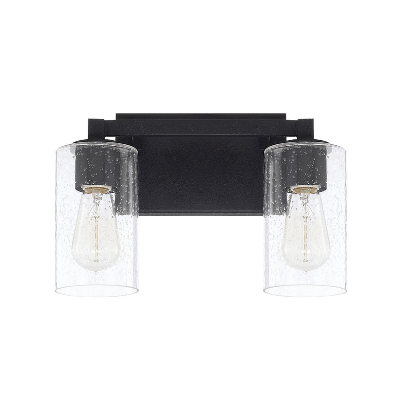 Capital Lighting 119821BI-435 Two Light Vanity, Black Iron