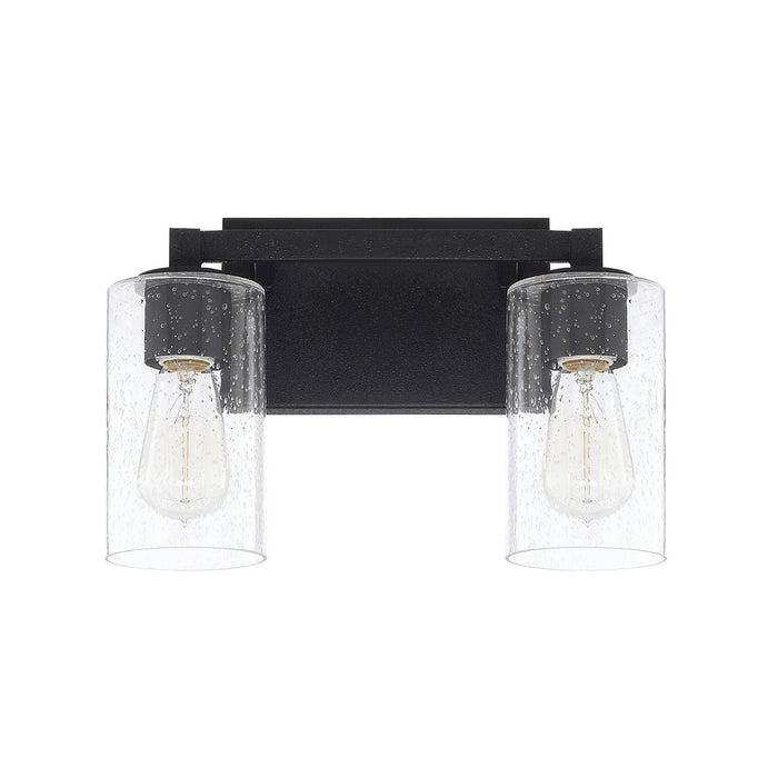 Capital Lighting 119821BI-435 Two Light Vanity, Black Iron