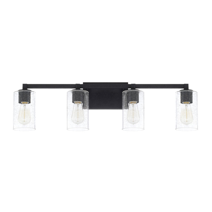 Capital Lighting 119841BI-435 Four Light Vanity, Black Iron