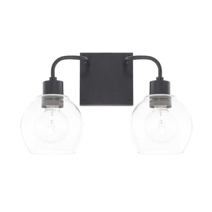 Capital Lighting 120021MB-426 Two Light Vanity, Matte Black
