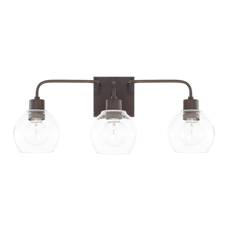 Capital Lighting 120031BZ-426 Three Light Vanity, Bronze