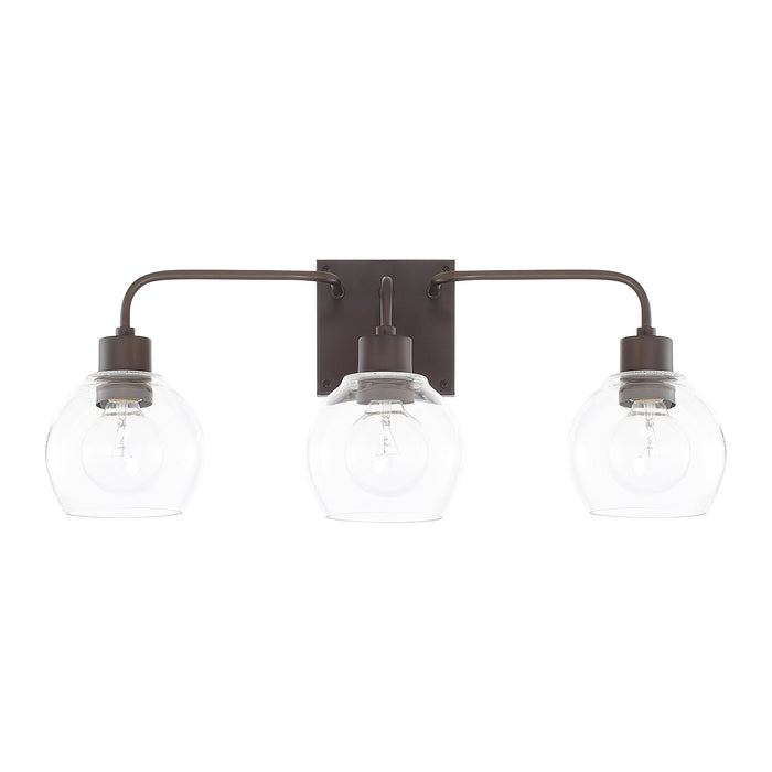 Capital Lighting 120031BZ-426 Three Light Vanity, Bronze