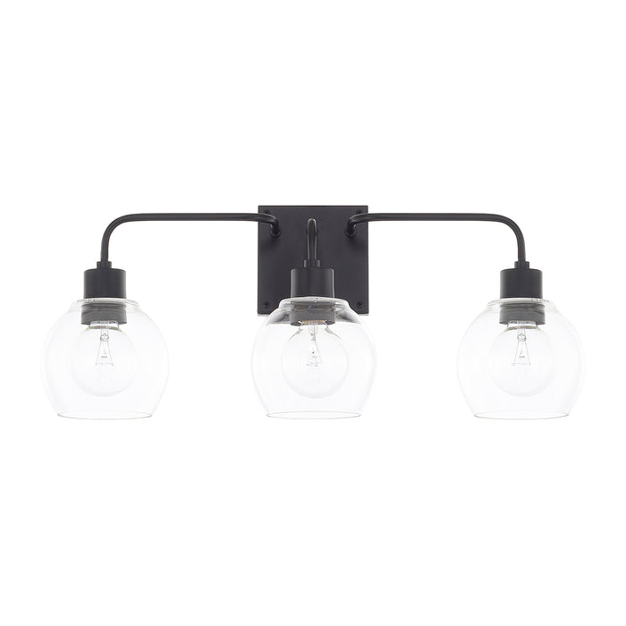 Capital Lighting 120031MB-426 Three Light Vanity, Matte Black