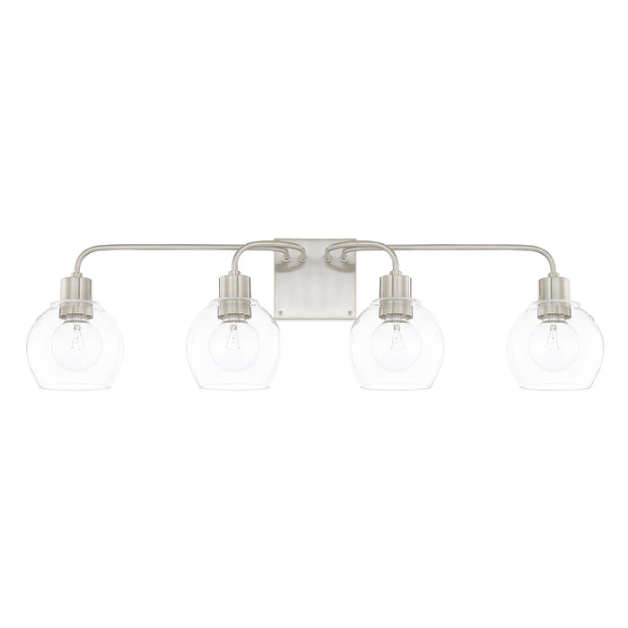Capital Lighting 120041BN-426 Four Light Vanity, Brushed Nickel