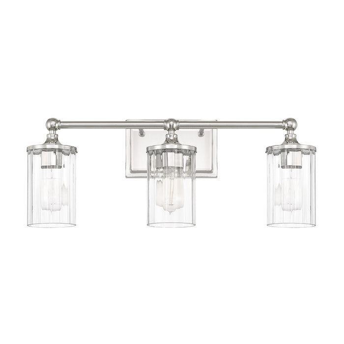 Capital Lighting 120731PN-423 Three Light Vanity, Polished Nickel