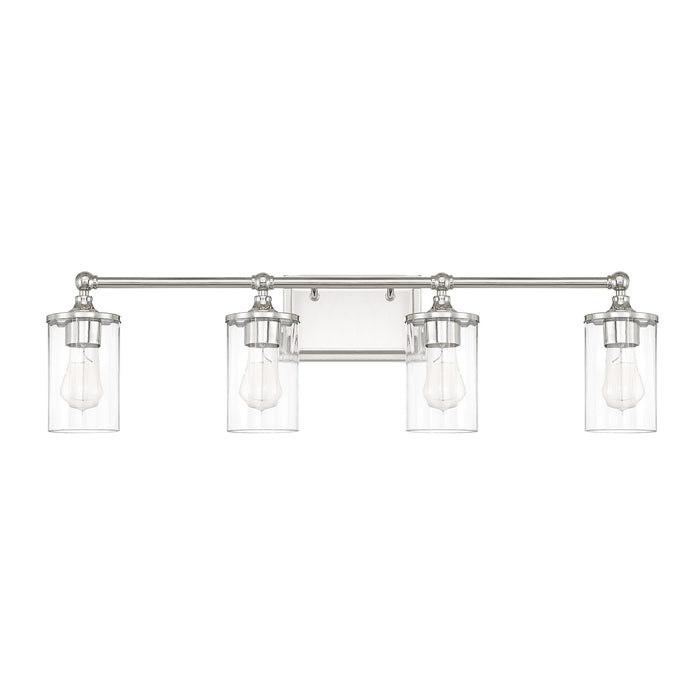 Capital Lighting 120741PN-423 Four Light Vanity, Polished Nickel