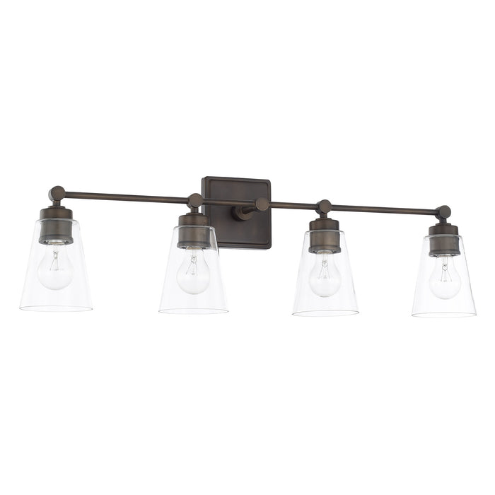 Capital Lighting 121841OB-432 Four Light Vanity, Old Bronze