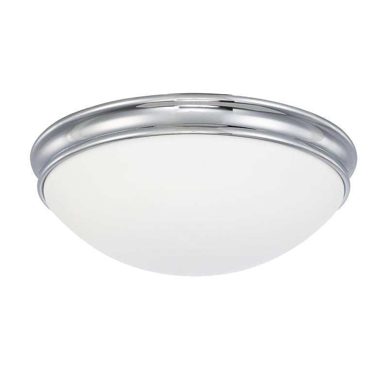 Capital Lighting 2034CH Three Light Flush Mount, Chrome