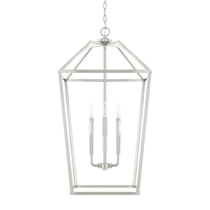 Capital Lighting 522761BN Six Light Foyer, Brushed Nickel