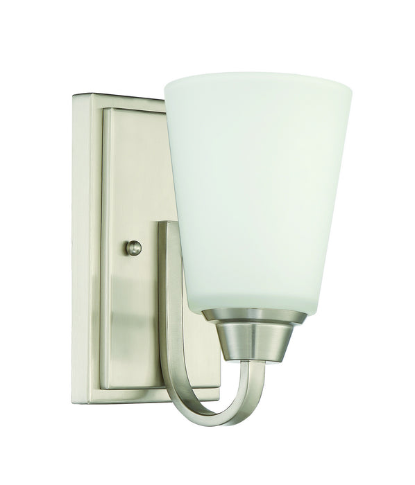 Craftmade 41901-BNK One Light Wall Sconce, Brushed Polished Nickel
