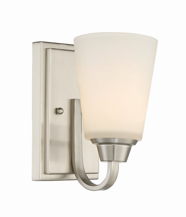 Craftmade 41901-BNK One Light Wall Sconce, Brushed Polished Nickel