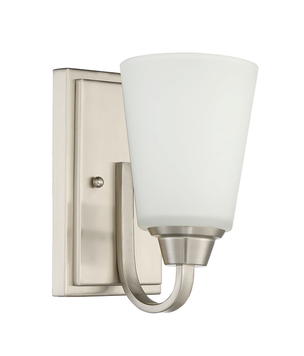 Craftmade 41901-BNK One Light Wall Sconce, Brushed Polished Nickel