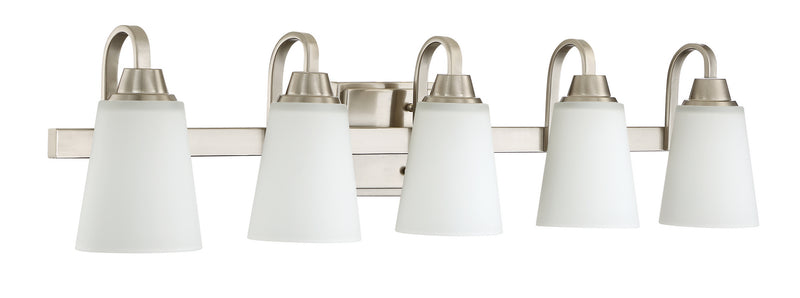 Craftmade 41905-BNK Five Light Vanity, Brushed Polished Nickel