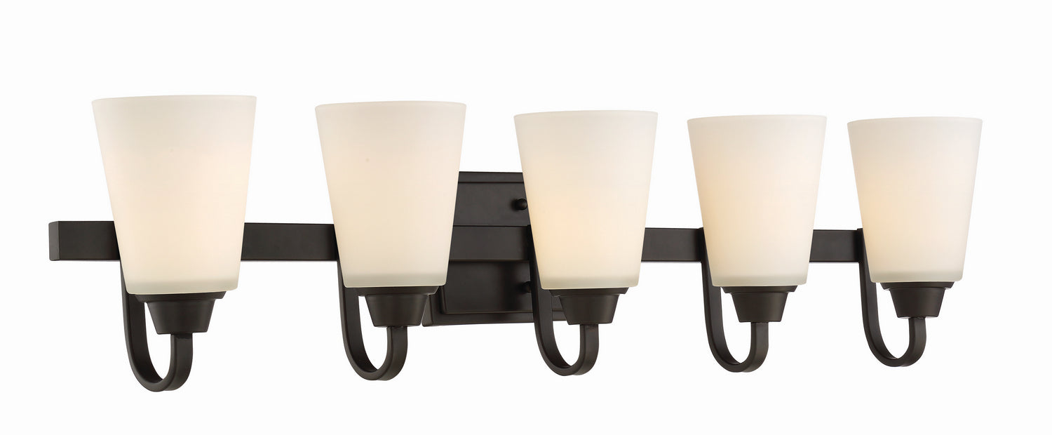Craftmade 41905-ESP Five Light Vanity, Espresso
