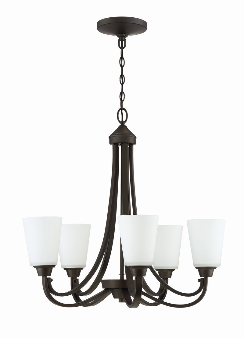 Craftmade 41925-ESP Five Light Chandelier, Espresso