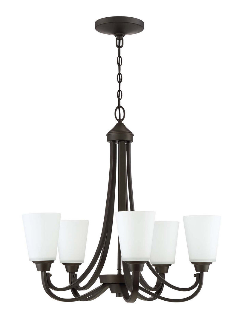 Craftmade 41925-ESP Five Light Chandelier, Espresso