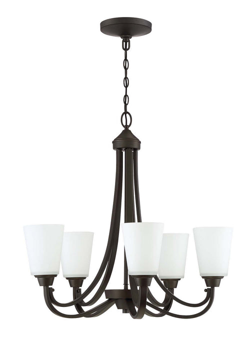 Craftmade 41925-ESP Five Light Chandelier, Espresso
