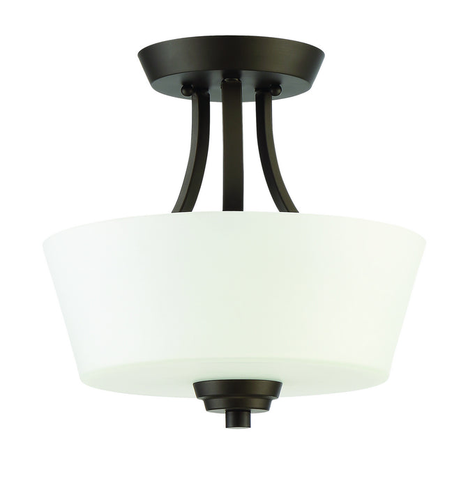 Craftmade 41952-ESP Two Light Convertible Semi Flush, Espresso