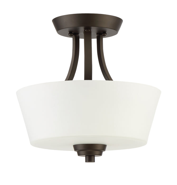 Craftmade 41952-ESP Two Light Convertible Semi Flush, Espresso