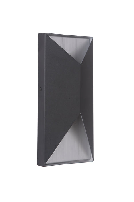 Craftmade Z3402-TBBA-LED LED Outdoor Pocket Sconce, Textured Black / Brushed Aluminum