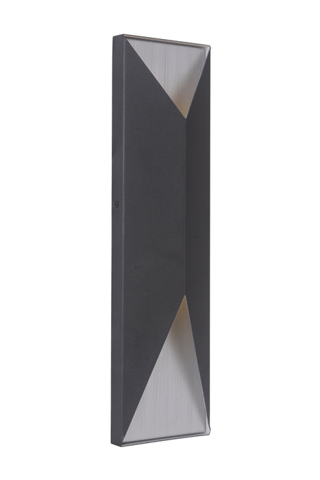 Craftmade Z3422-TBBA-LED LED Outdoor Pocket Sconce, Textured Black / Brushed Aluminum
