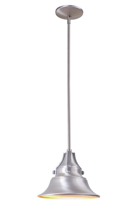Craftmade Z4401-SA One Light Pendant, Satin Aluminum