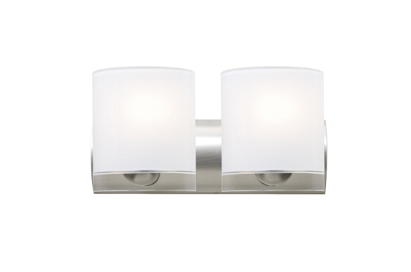 Besa 2WZ-CELTICCL-LED-SN Vanity, Satin Nickel