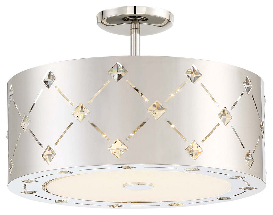George Kovacs P1032-077-L LED Pendant (Convertible To Semi Flush), Chrome