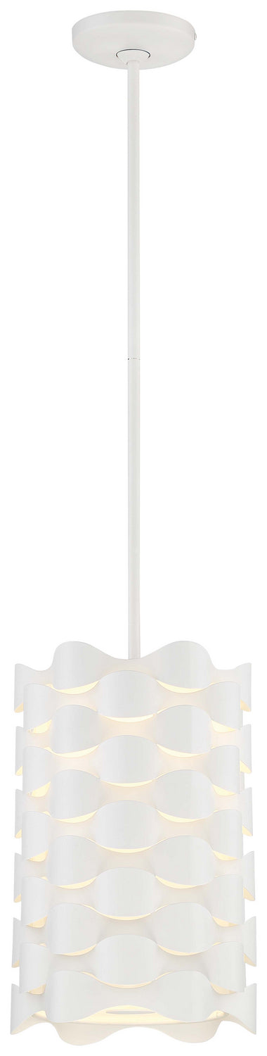 George Kovacs P1301-655-L LED Mini Pendant, Sand White