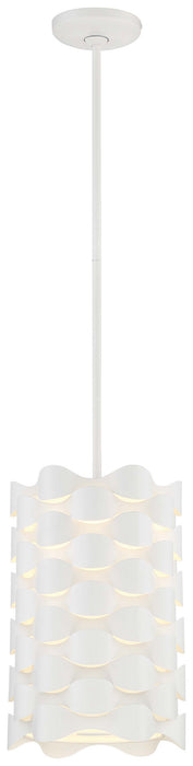 George Kovacs P1301-655-L LED Mini Pendant, Sand White