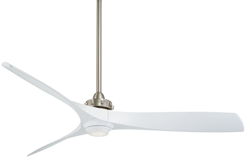 Minka Aire F853L-BN/WH 60"Ceiling Fan, Brushed Nickel/White