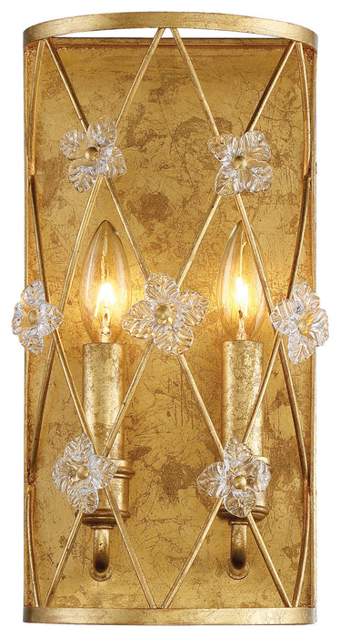 Metropolitan N6561-596 Two Light Wall Sconce, Elara Gold