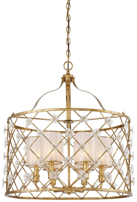 Metropolitan N6566-596 Six Light Pendant, Elara Gold