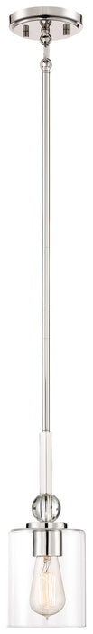 Minka-Lavery 3070-613 One Light Mini Pendant, Polished Nickel