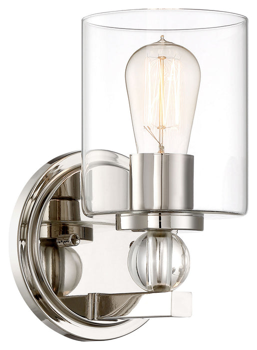 Minka-Lavery 3071-613 One Light Bath, Polished Nickel