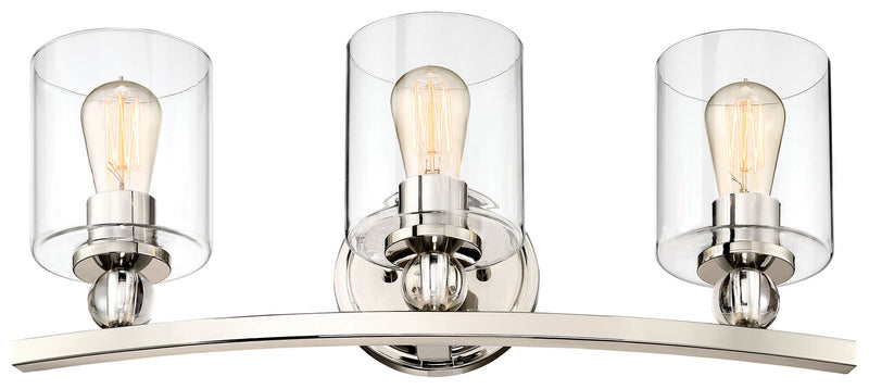 Minka-Lavery 3073-613 Three Light Bath, Polished Nickel