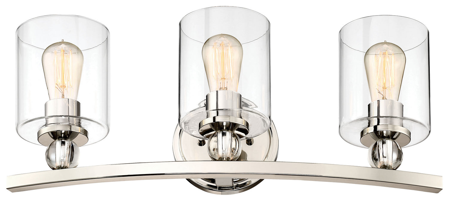 Minka-Lavery 3073-613 Three Light Bath, Polished Nickel
