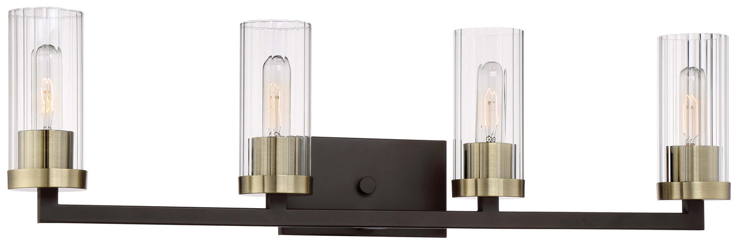 Minka-Lavery 3044-560 Four Light Bath, Aged Kinston Bronze W/Brushed