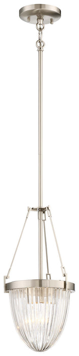 Minka-Lavery 2321-84 One Light Pendant, Brushed Nickel