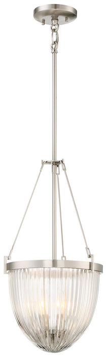 Minka-Lavery 2323-84 Three Light Pendant, Brushed Nickel