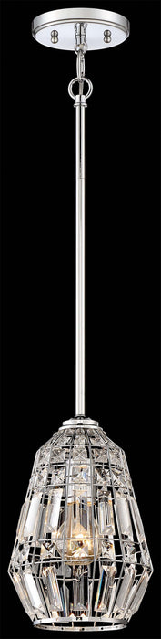 Minka-Lavery 2341-77 One Light Mini Pendant, Chrome