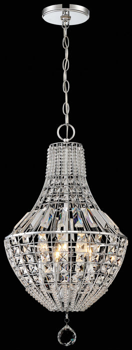 Minka-Lavery 2344-77 Four Light Pendant, Chrome