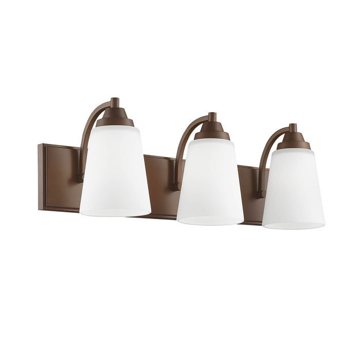 Millennium 1443-RBZ Three Light Vanity, Rubbed Bronze