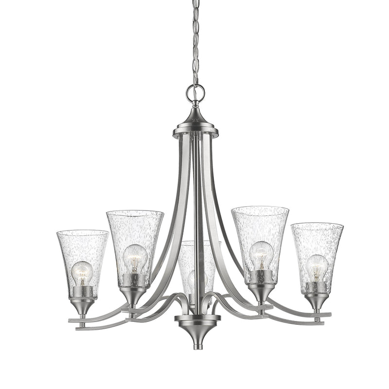 Millennium 1465-SN Five Light Chandelier, Satin Nickel