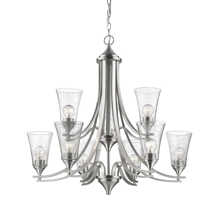 Millennium 1469-SN Nine Light Chandelier, Satin Nickel