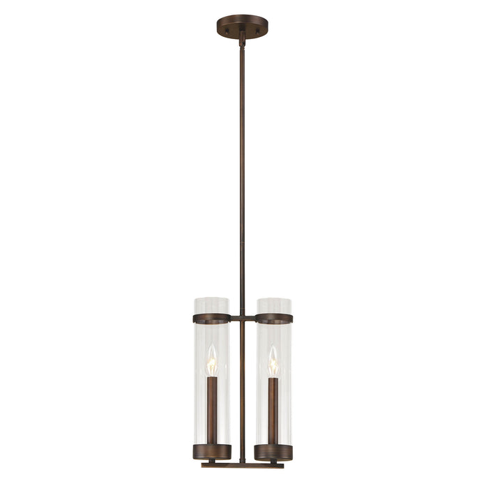 Millennium 1982-RBZ Two Light Mini Pendant, Rubbed Bronze