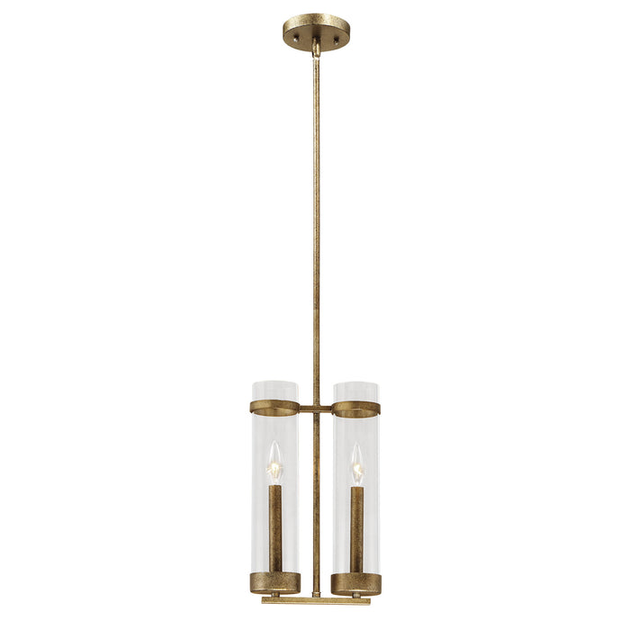 Millennium 1982-VG Two Light Pendant, Vintage Gold